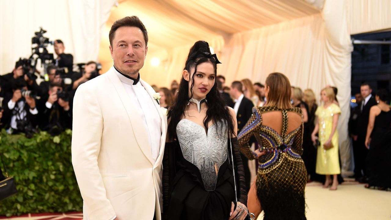 new york, ny may 07 elon musk and grimes attend the heavenly bodies fashion the catholic imagination costume institute gala at the metropolitan museum of art on may 7, 2018 in new york city photo by jason kempingetty images