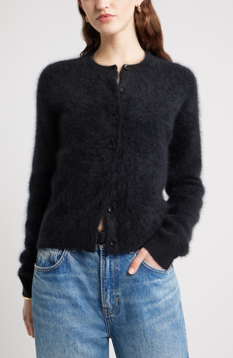 Brushed Cashmere Cardigan
