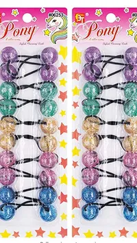 Amazon, Beauty Town's Ball Bubble Ponytail Holders ($5.49)