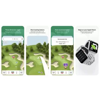 The TAG Heuer Golf App on a white background