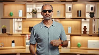 Google's possible XR glasses on a Google exec