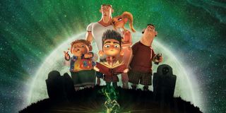 Paranorman kids gathered in the graveyard