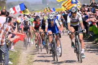 Cycling: 115th Paris - Roubaix 2017
Peter SAGAN (SVK)/ Zdenek STYBAR (CZE)/
Compiegne Paris - Roubaix (257Km)/
PR / pool bp Â© Tim De Waele
