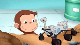 Curious George and Mars Rover Model