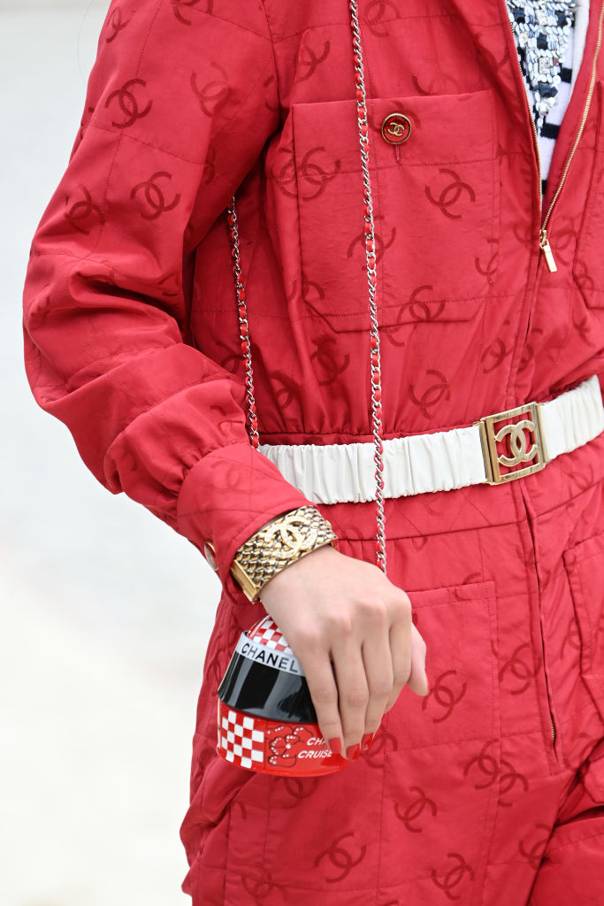 Chanel Cruise 2023 racing car helmet bag
