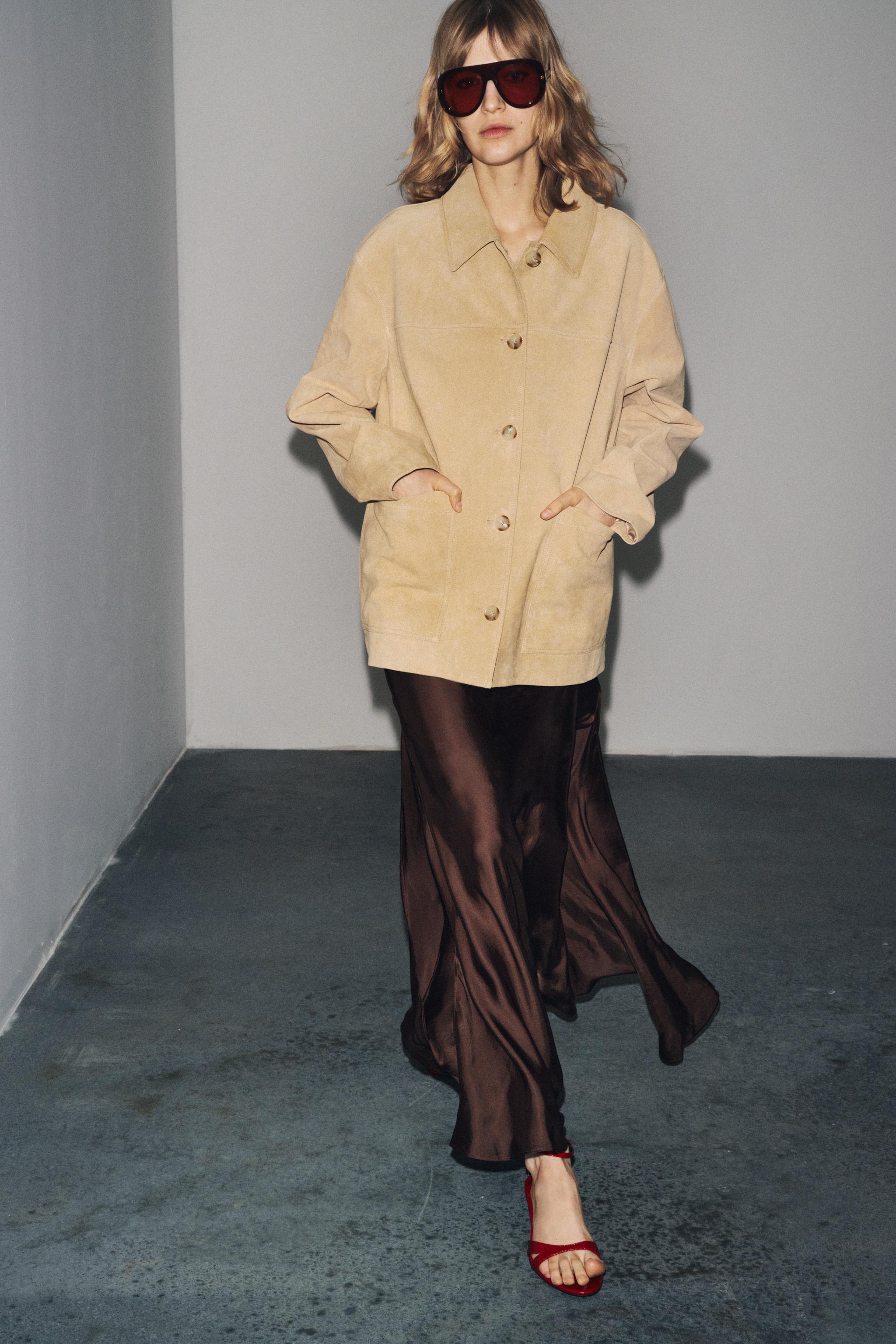 Suede Leather Jacket Zw Collection Limited Edition