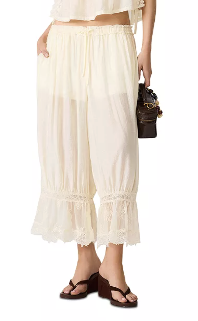 Steve Madden, Easten Lace Trim Pants