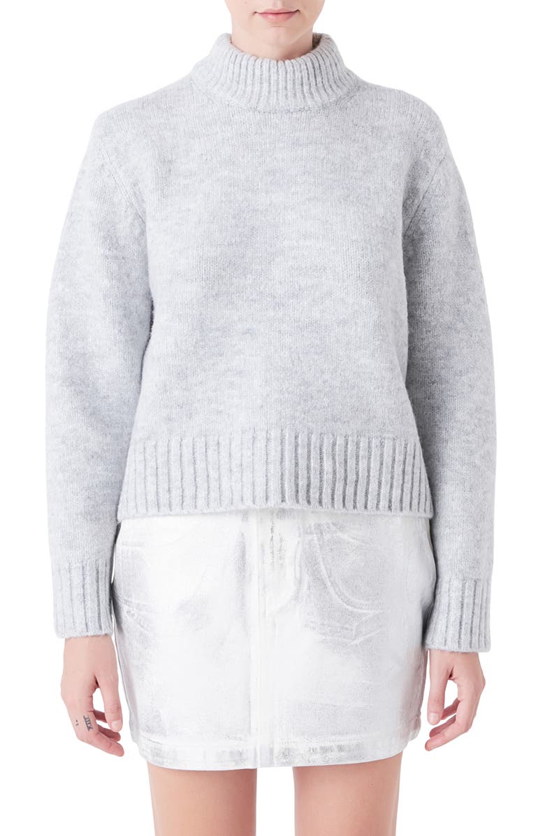 Mock Neck Pullover Sweater