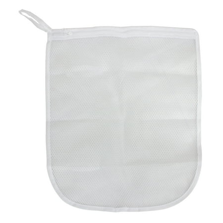 Mainstays White Mesh Delicates Wash Bag With Zipper Closure, 15&quot; X 18&quot;