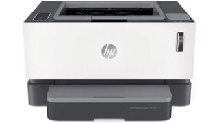 Product shot of HP Neverstop 1001nw laser printer