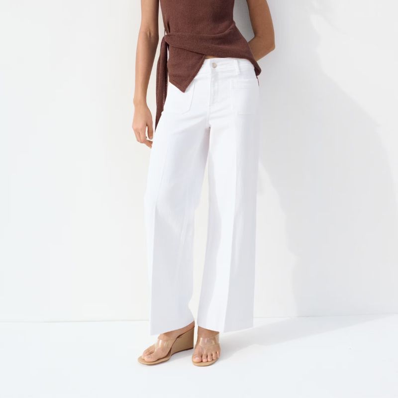 Image of wide-leg jeans