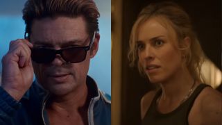 Johnny Cage and Sonya Blade side by side