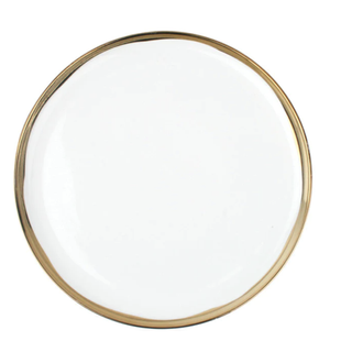 Dauville gold glazed dinner plate