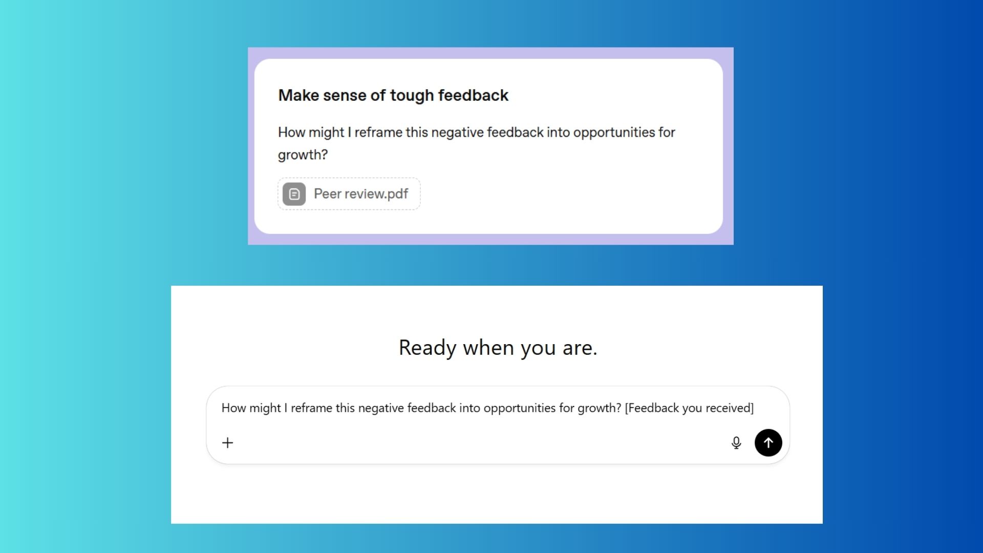 screenshot of ChatGPT prompt
