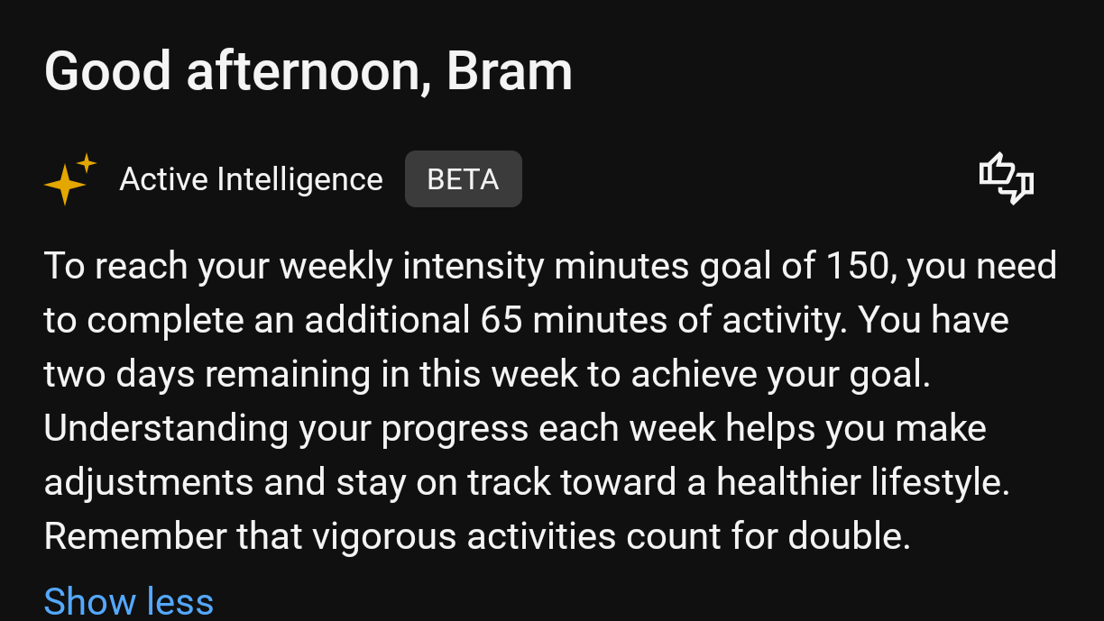 Garmin Active Intelligence