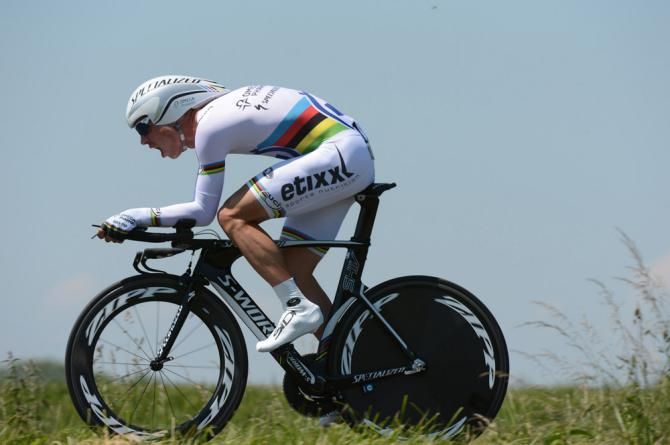 Time trial world champion Tony Martin wins another race against the clock with his victory in stage 4 at the Crit&eacute;rium du Dauphin&eacute;