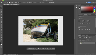 Screenshots of Adobe Photoshop's generative AI