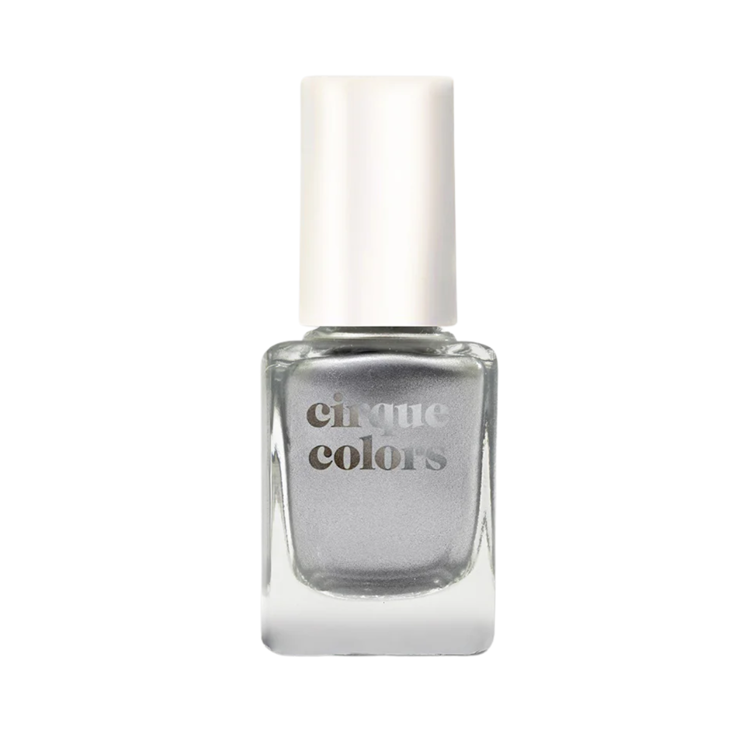A bottle of Cirque Colors silver polish.