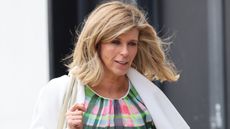 Kate Garraway arriving at Smooth Radio Studios on March 25, 2021 in London, England.