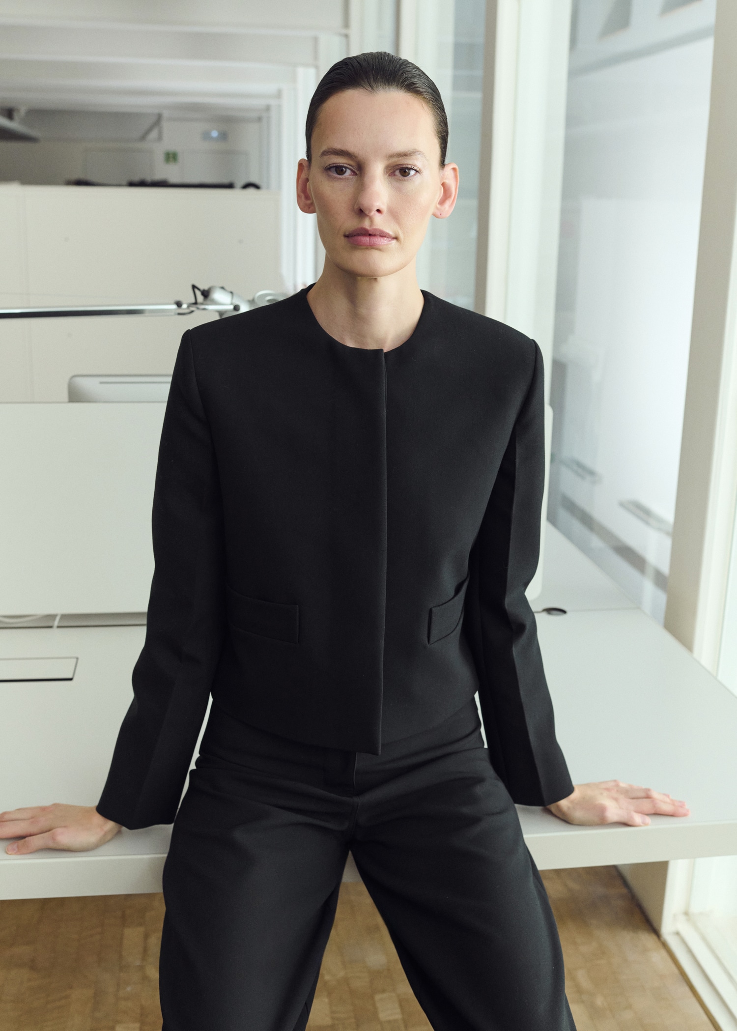 Crop Suit Blazer - Women | Mango Usa