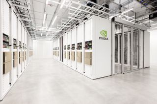 Nvidia Cambridge-1 supercomputer from various angles