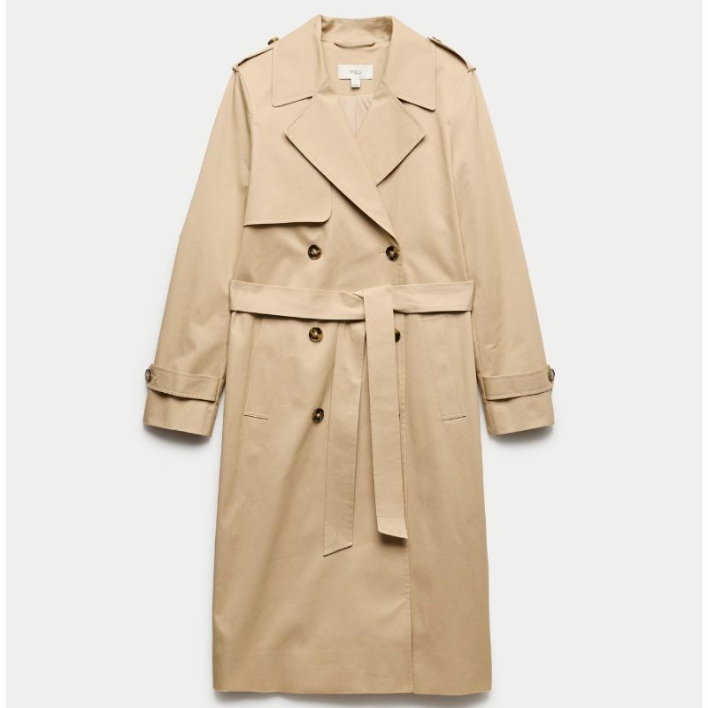 M&amp;amp;S, Cotton Rich Trench Coat