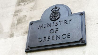 The sign on the Ministry of Defence building 