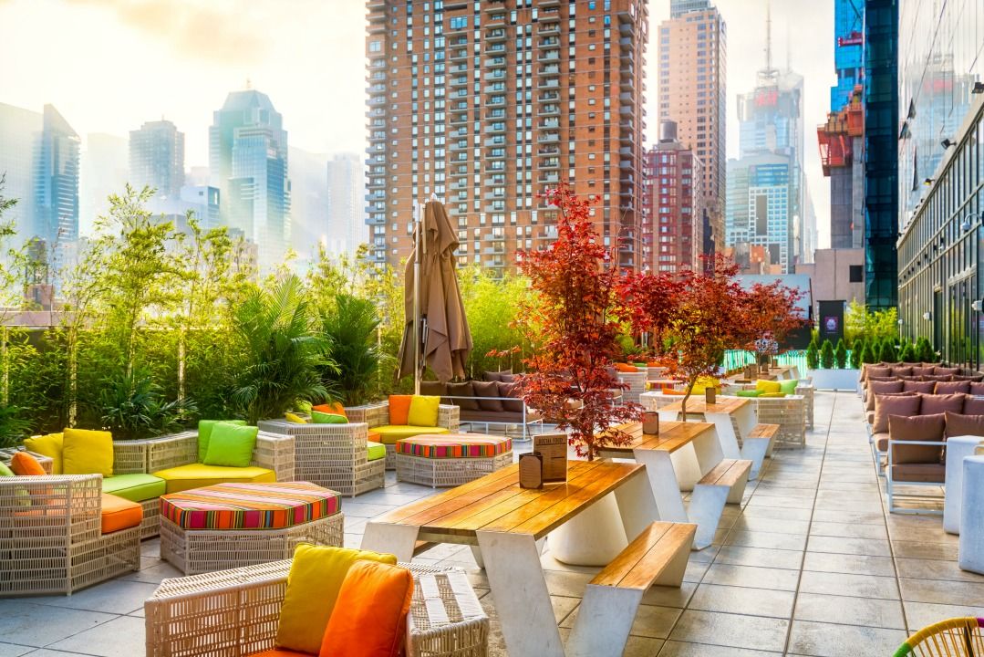 Join us on on the Yotel rooftop for a few free drinks right after the conference