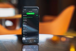 Pixel 4 with Spotify
