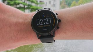 Fossil Gen 5 smartwatch on a wrist