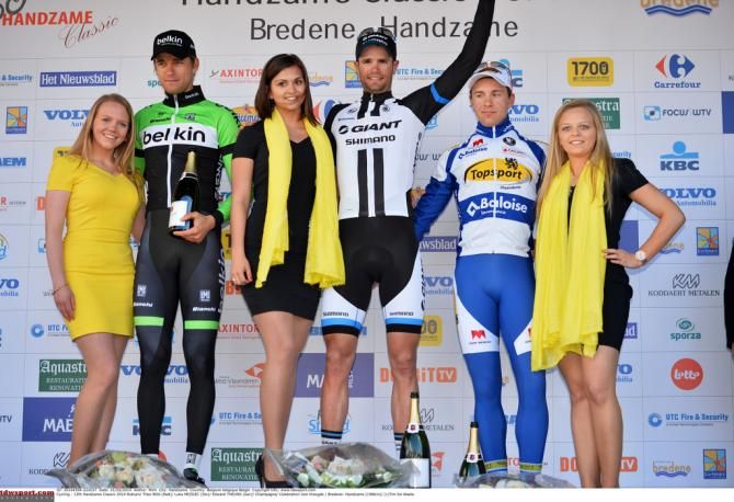 The 2014 Handzame Classic podium