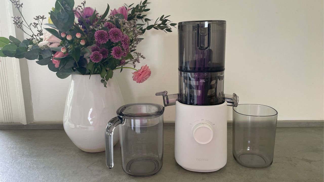 The Nama J2 Juicer in our test kitchen being used for review