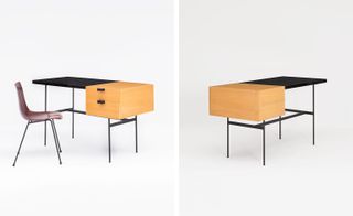 ‘CM141’ desk, 1954, by Pierre Paulin, for Thonet, at Galerie Pascal Cuisinier