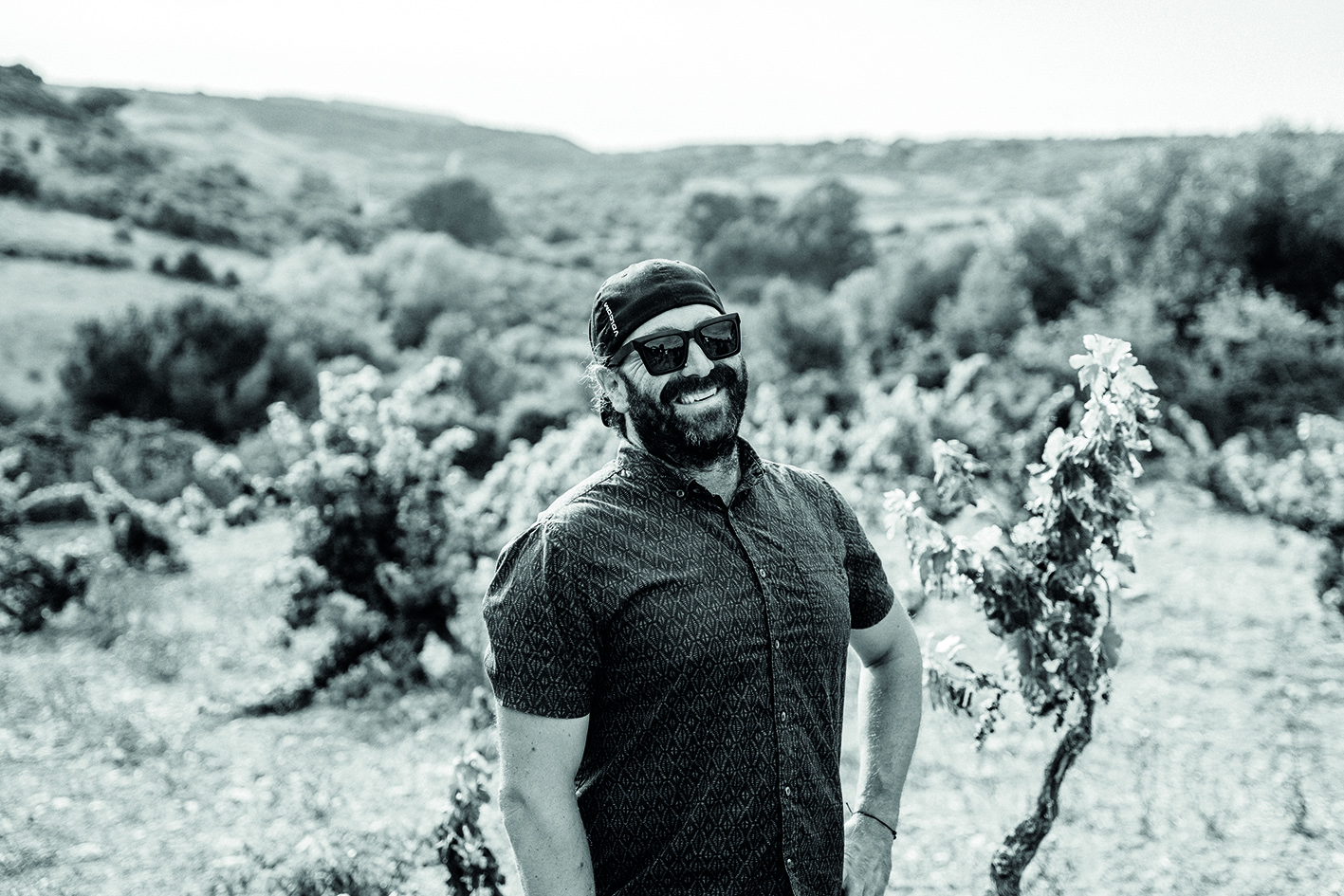 Luis Duarte in a vineyard