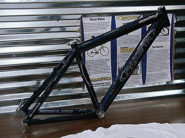 Paketa's frame repertoire also includes mountain, time trial/triathlon, and even tandem styles.