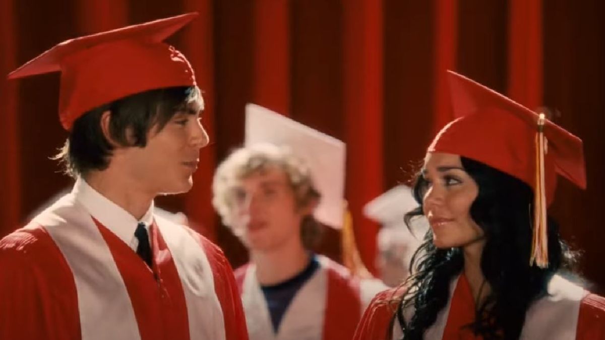 Troy and Gabriella in High School Musical 3: Senior Year. 