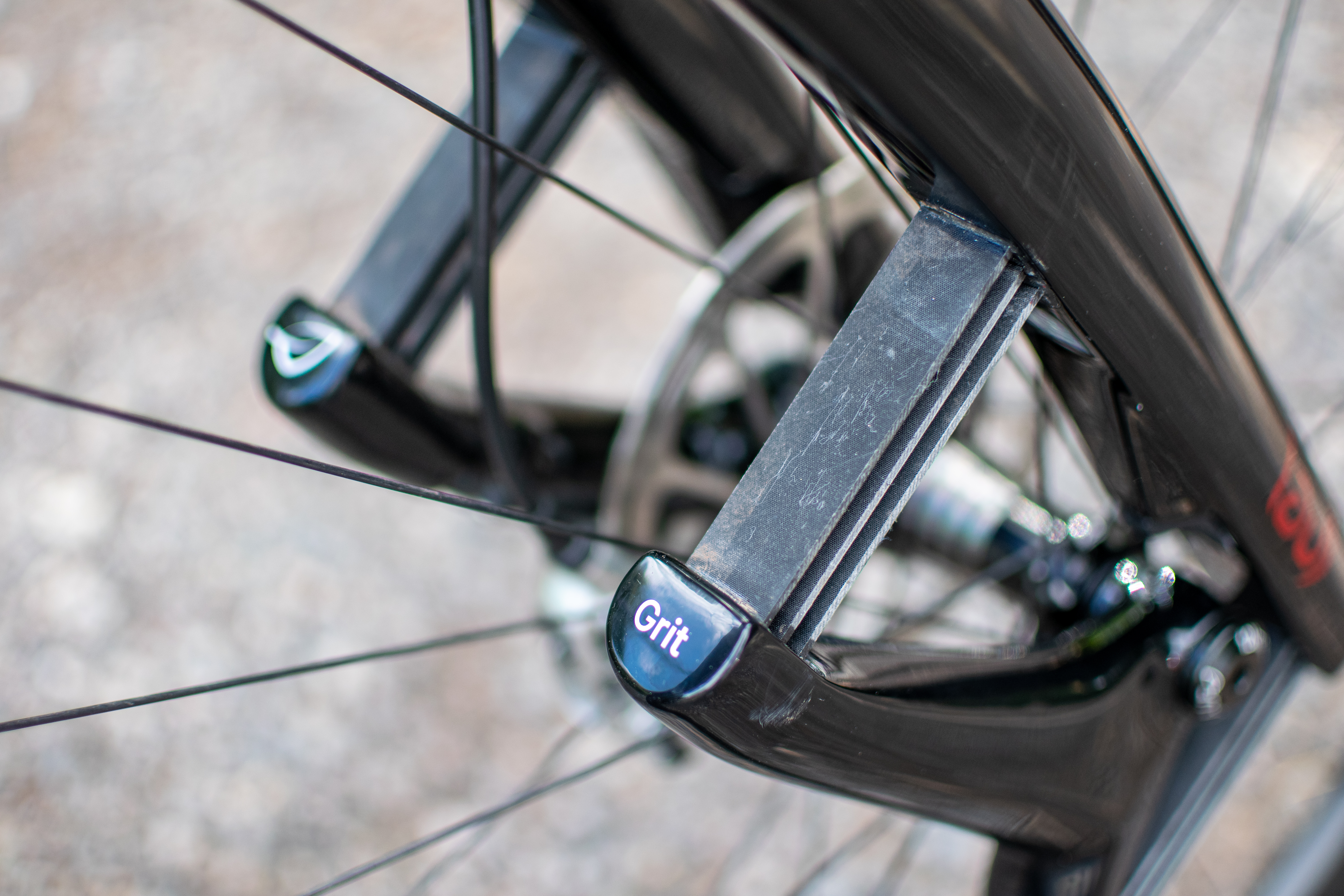 A black lauf gravel bike