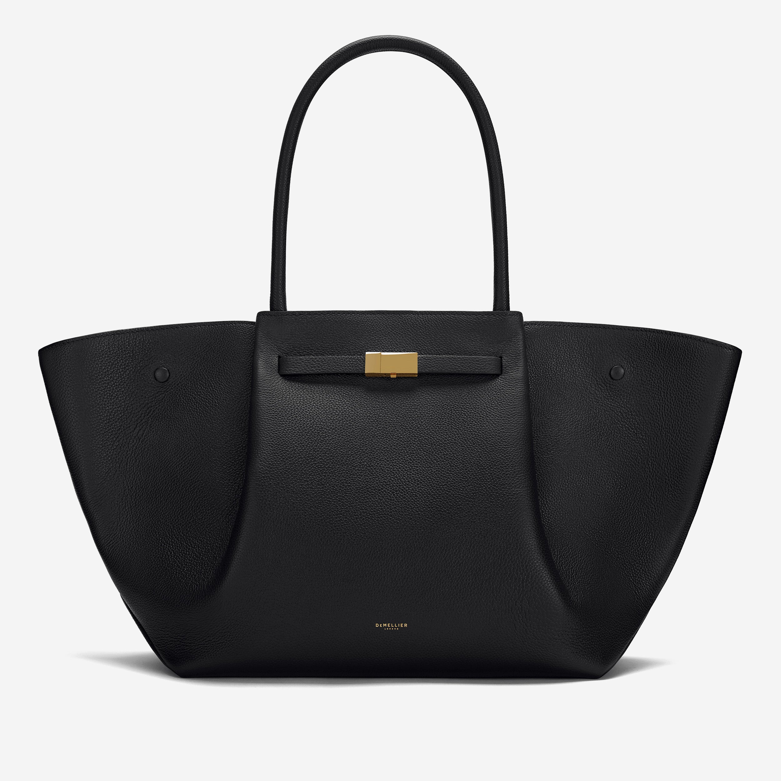 The New York | Black Small Grain | Demellier