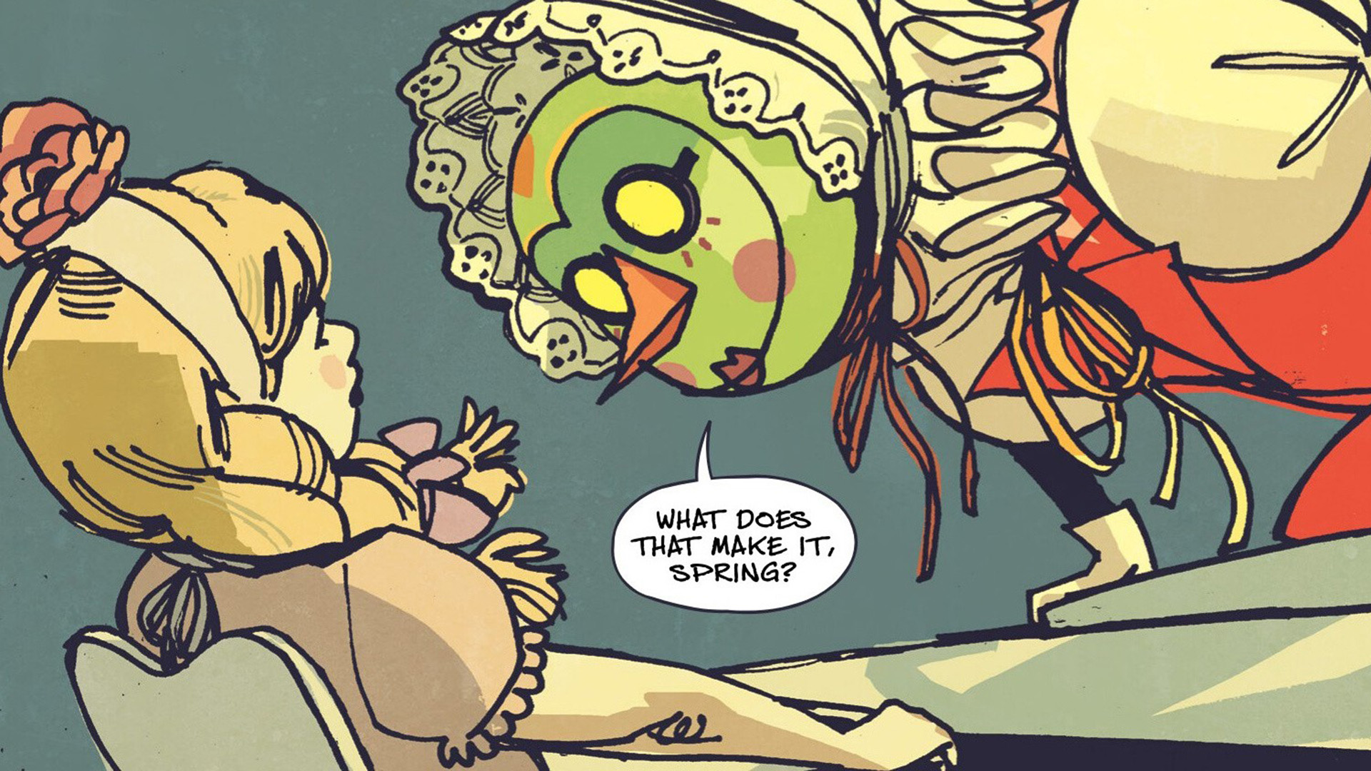 The Seasons panel from Image Comics series