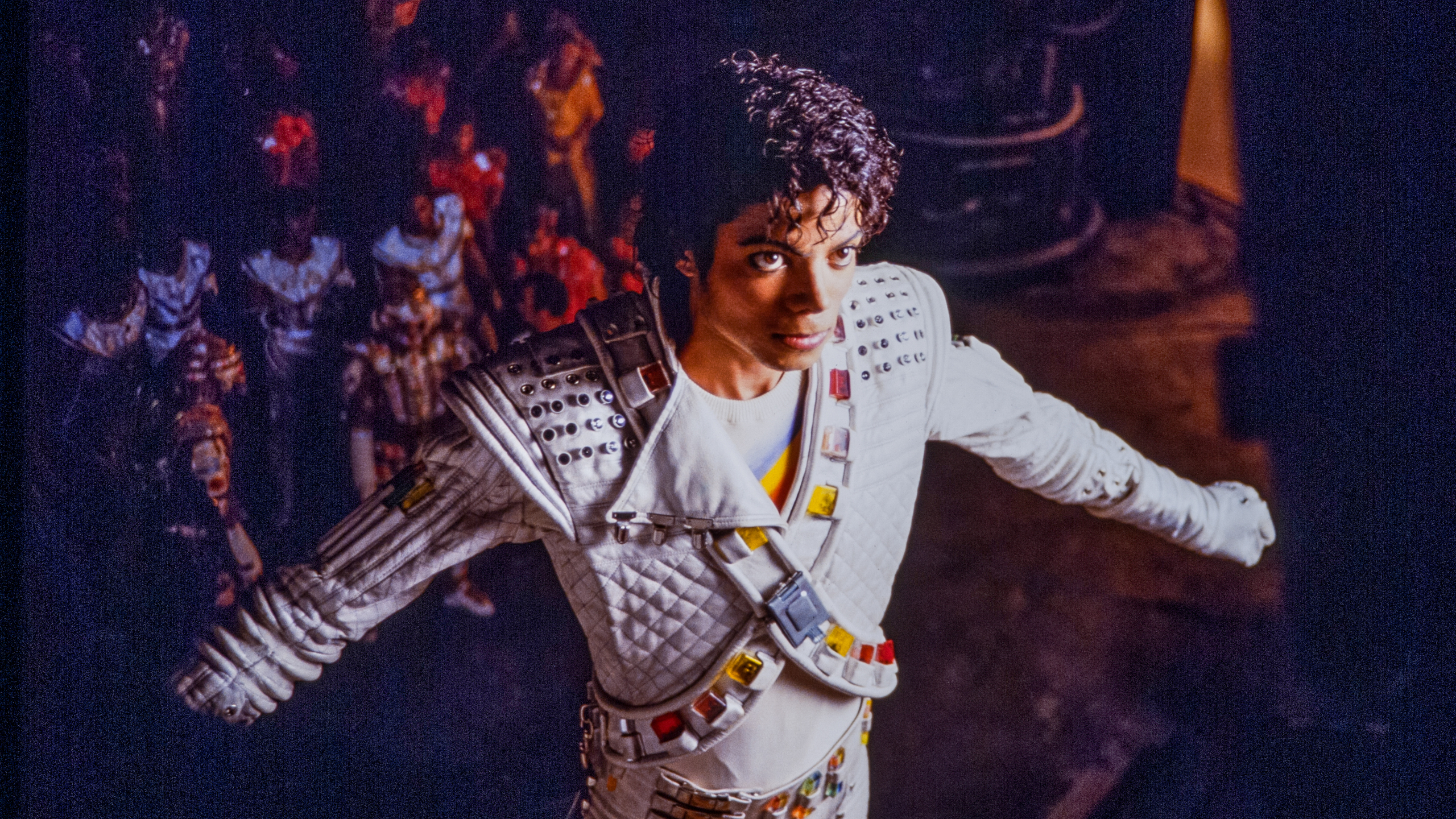 a scene from a sci-fi musical starring Michael Jackson
