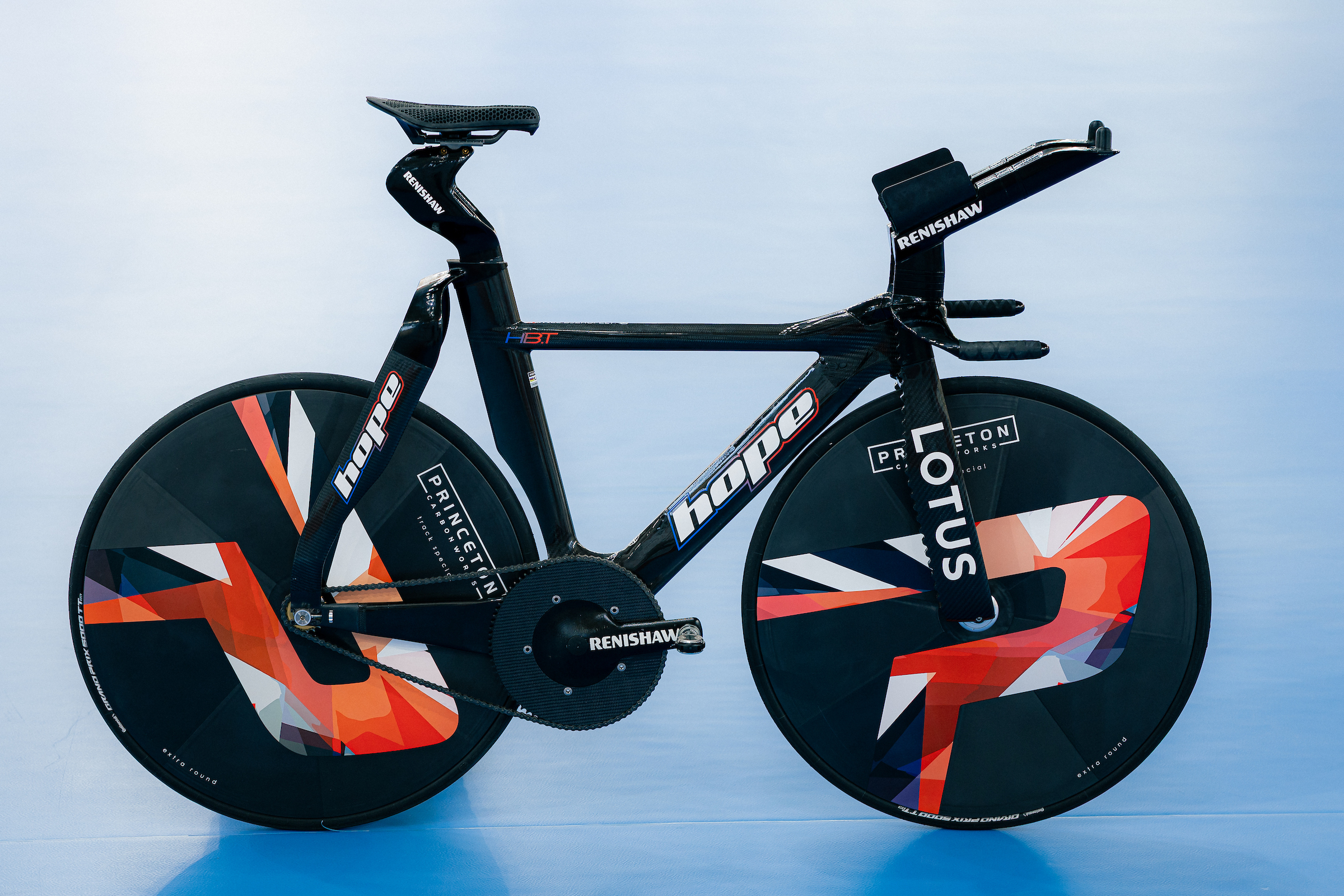 Details of the Hope HB.T used by GB Cycling Team