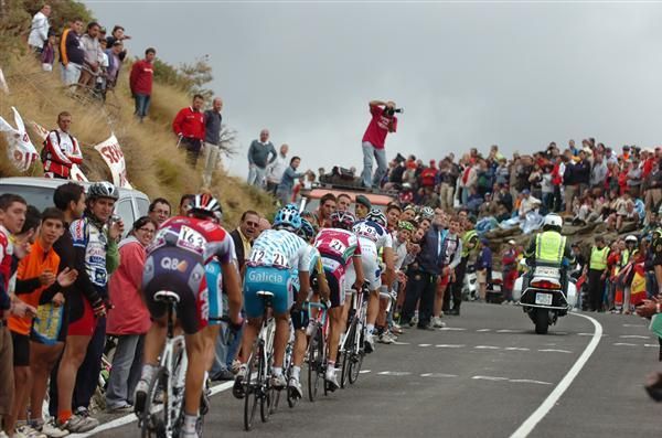 Big crowds were out again today as the Vuelta continues