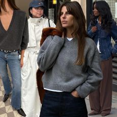 fashion collage of four style influencers including Johanna Piispa, Marina Torres, Laura Vidrequin Roso, and Liv Madeline, wearing transitional chic end-of-winter outfits for 2026