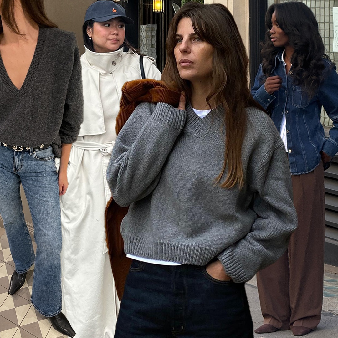 fashion collage of four style influencers including Johanna Piispa, Marina Torres, Laura Vidrequin Roso, and Liv Madeline, wearing transitional chic end-of-winter outfits for 2026