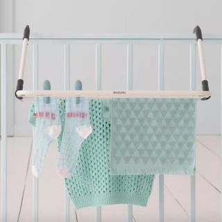 clothes drying rack on door