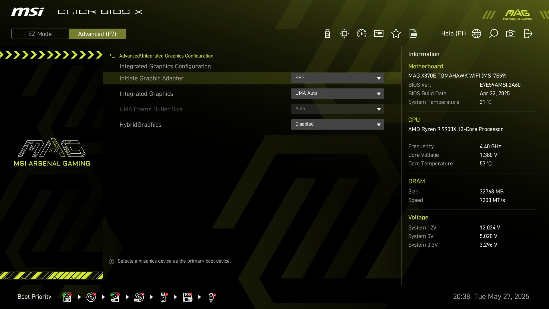 MSI MAG X870E Tomahawk Wifi
