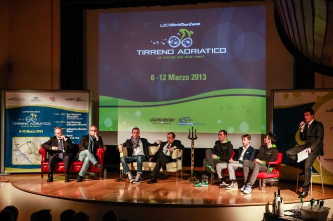 The presentation of the Tirreno-Adriatico route