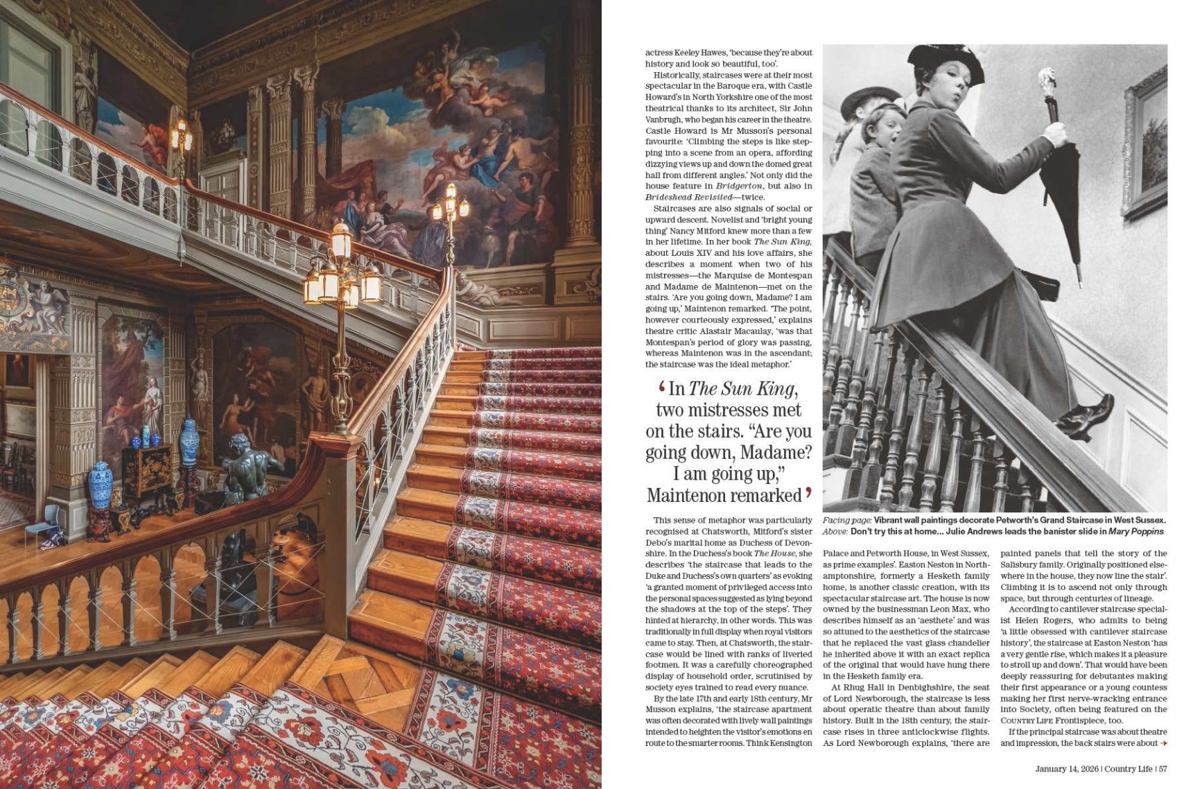 Spreads from Country Life 14 January 2026