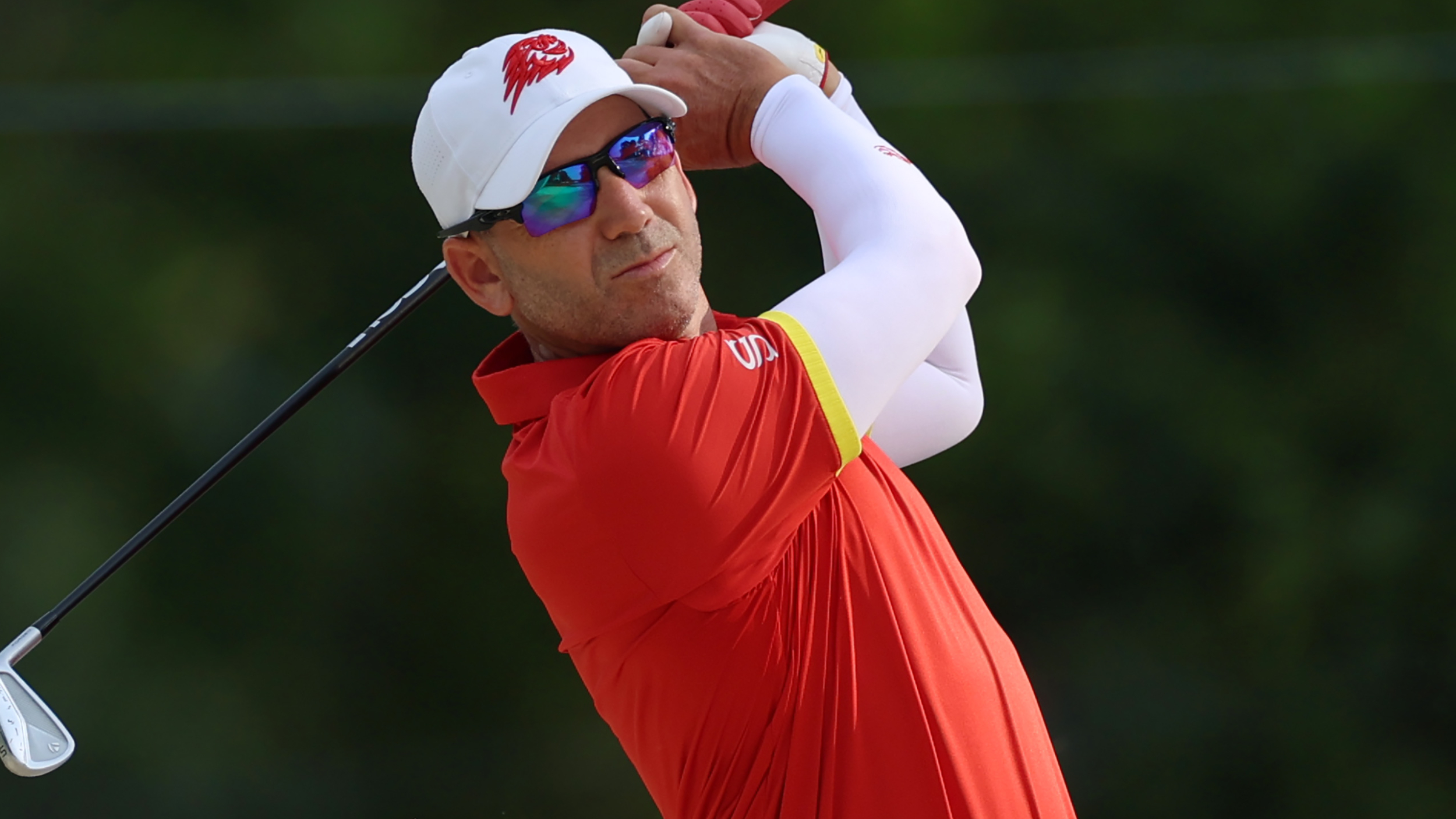 Sergio Garcia takes a shot at the PGA Championship 