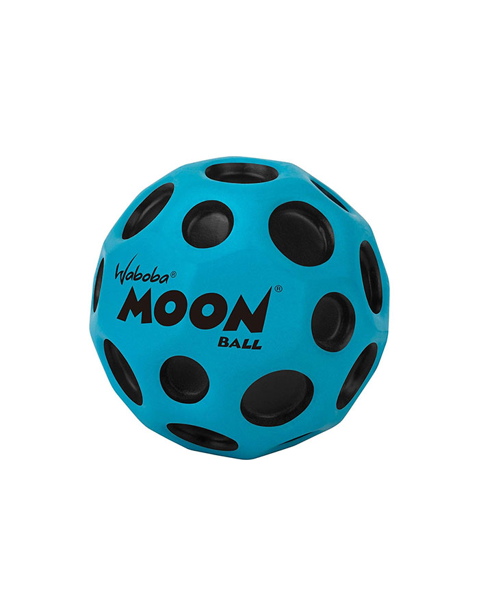 Waboba the Original Moon Ball - Hyper Bouncy Ball &amp;ndash; Makes Pop Sound When Bounced - All Ages Extreme Bounce &amp;amp; Fun - Perfect for Active Play &amp;amp; Indoor or Outdoor Games - Blue